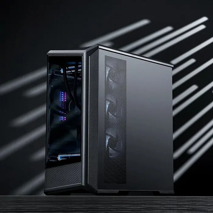 PC Case Jonsbo D400, Midi Tower, ATX, Glass