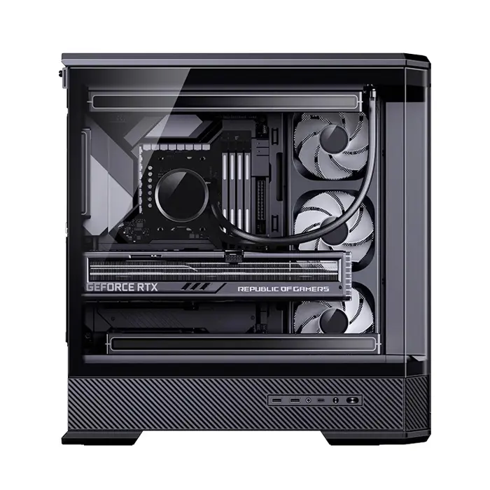 PC Case Jonsbo D400, Midi Tower, ATX, Glass
