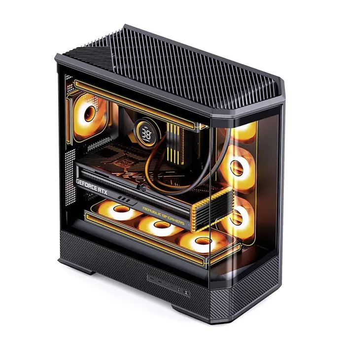 PC Case Jonsbo D400, Midi Tower, ATX, Glass