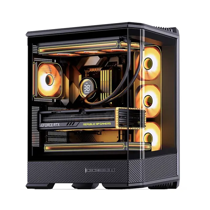 PC Case Jonsbo D400, Midi Tower, ATX, Glass