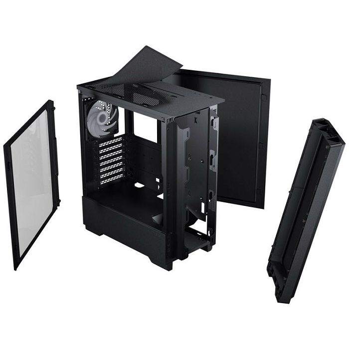 PHANTEKS Eclipse G300A ATX Kućište, Kaljeno staklo, ARGB - 1 Ventilator, crno PH-EC300GA_DBK01