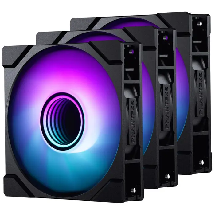 PHANTEKS M25 Gen2 PWM D-RGB Lüfter, 3er-Pack - 120mm, black-PH-F120M25_G2_DBK01_3P