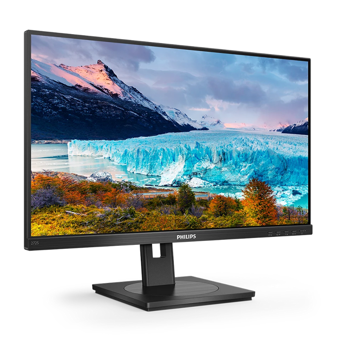 Philips 27" 272S1AE/00 FHD (1920×1080) IPS W-LED, AG, Pivot, 75Hz, 4ms, 300cd/m2, VGA/DVI-D/HDMI/DP, HDCP, zvučnici, crni