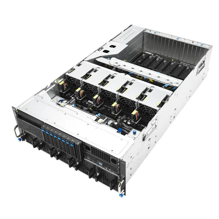 Platforma Asus Rack (1U) RS501A-E12-RS4 AMD Epyc 9005/9004 (4x NVMe/SATA HS, 2xM.2, 2x1Gbe, IPMI, 1+1 1600W )