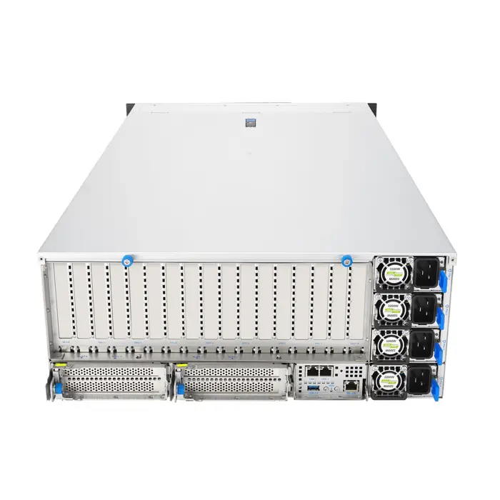 Platforma Asus Rack (1U) RS501A-E12-RS4 AMD Epyc 9005/9004 (4x NVMe/SATA HS, 2xM.2, 2x1Gbe, IPMI, 1+1 1600W )