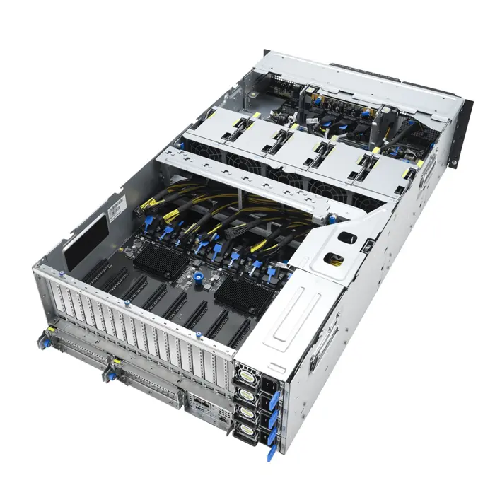 Platforma Asus Rack (1U) RS501A-E12-RS4 AMD Epyc 9005/9004 (4x NVMe/SATA HS, 2xM.2, 2x1Gbe, IPMI, 1+1 1600W )