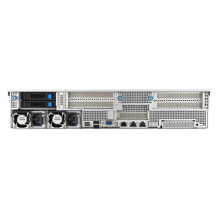 Platforma Asus Rack (2U) RS520A-E12-RS24U AMD Epyc 9004 (16x NVMe, 8x SATA/SAS, 2xM.2, 2xGPU, 2x10Gbe, IPMI, 1+1 1600W)