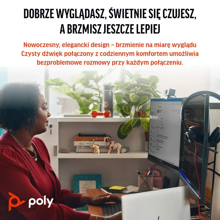 POLY Blackwire 3320 Stereo Microsoft Teams Certified USB-C Headset +USB-C/A Adapter