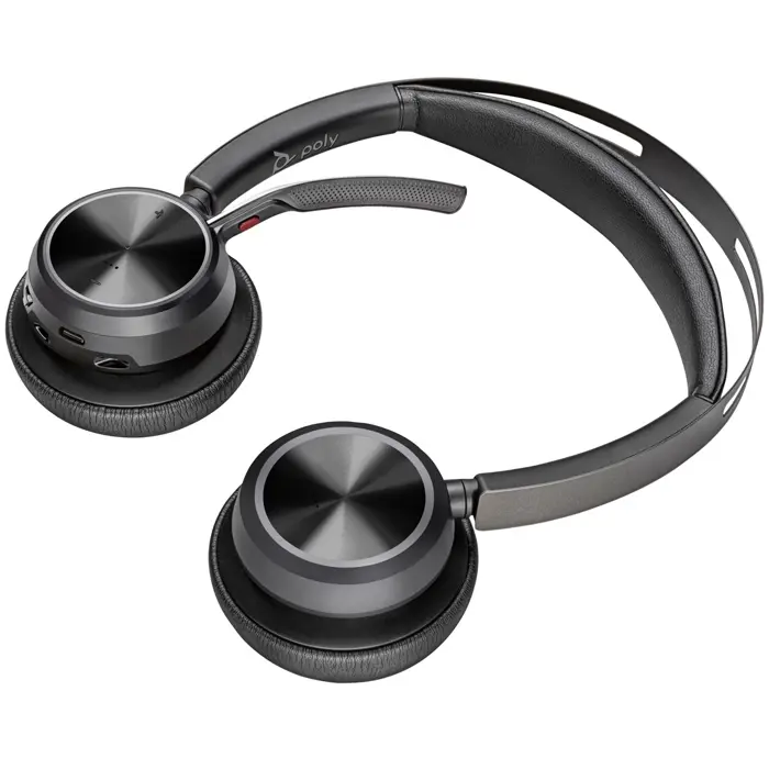 POLY Voyager Focus 2 USB-C-C Headset +USB-C/A Adapter +Charging Stand