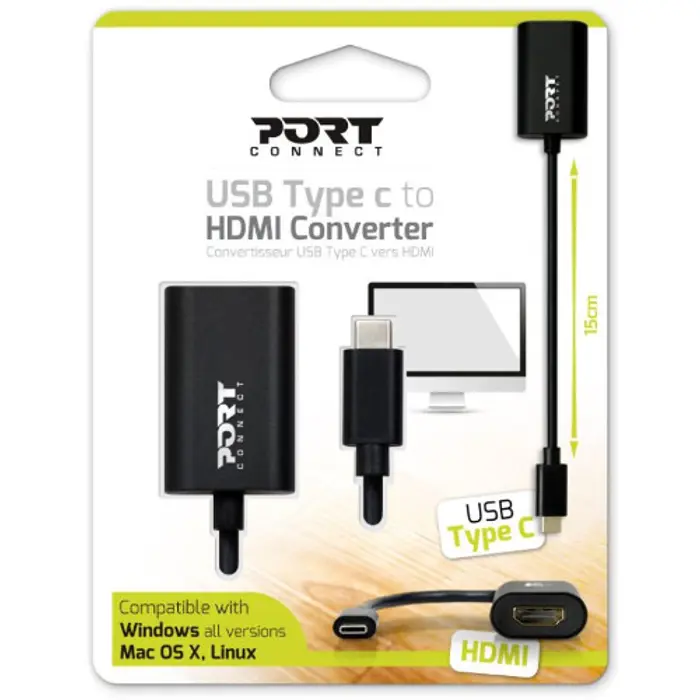 Port adapter USB-C M -> HDMI F