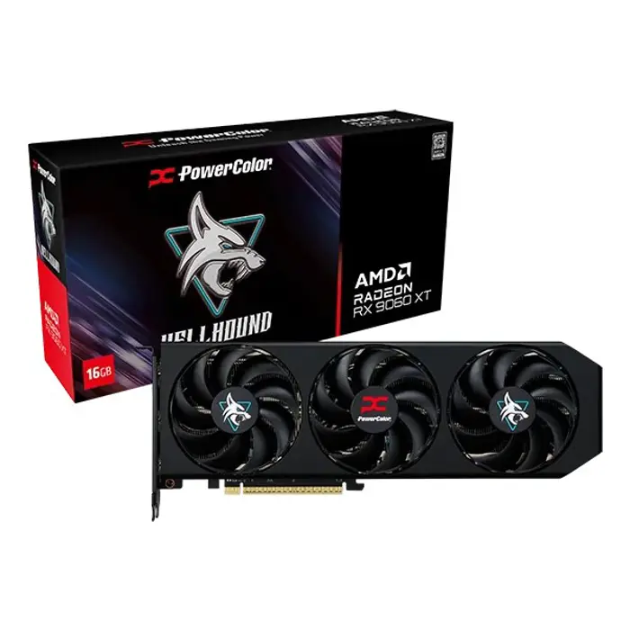 PowerColor Hellhound AMD Radeon RX 9060 XT 16GB GDDR6