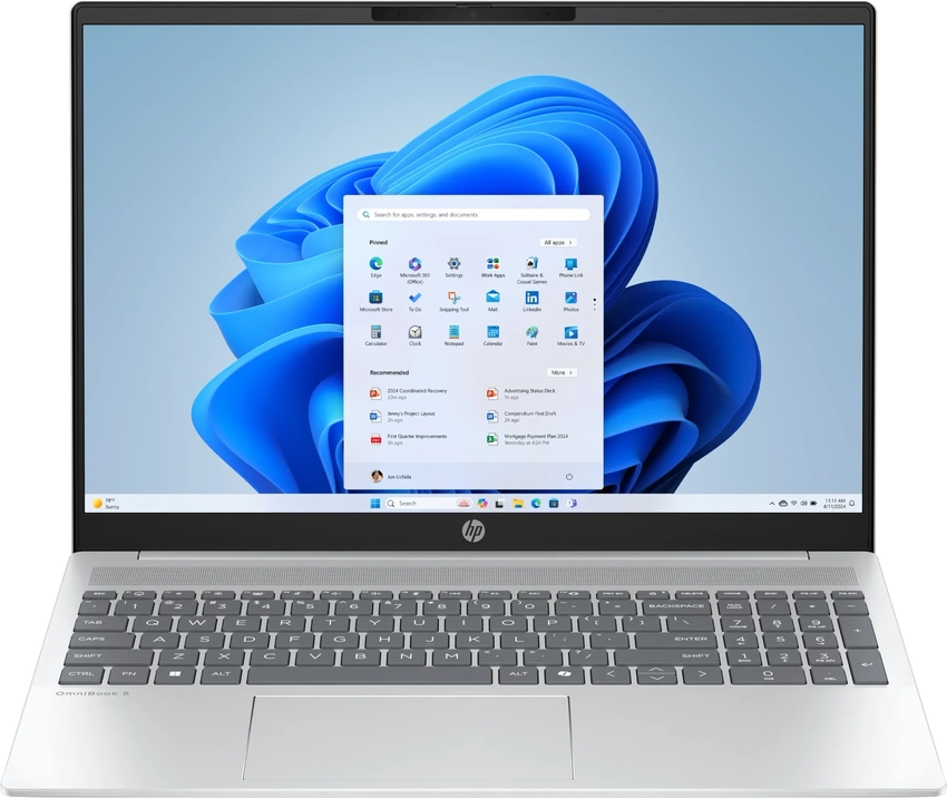Laptop HP OmniBook 5 AI 16-af1022nl | U7-255U / Core Ultra 7 / RAM 16 GB / 1TB SSD / 16,0″ WUXGA