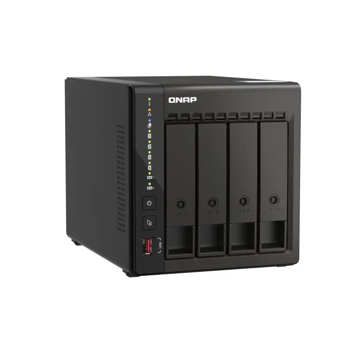 QNAP NAS server for 4 disks, 8GB RAM, 2.5Gb network