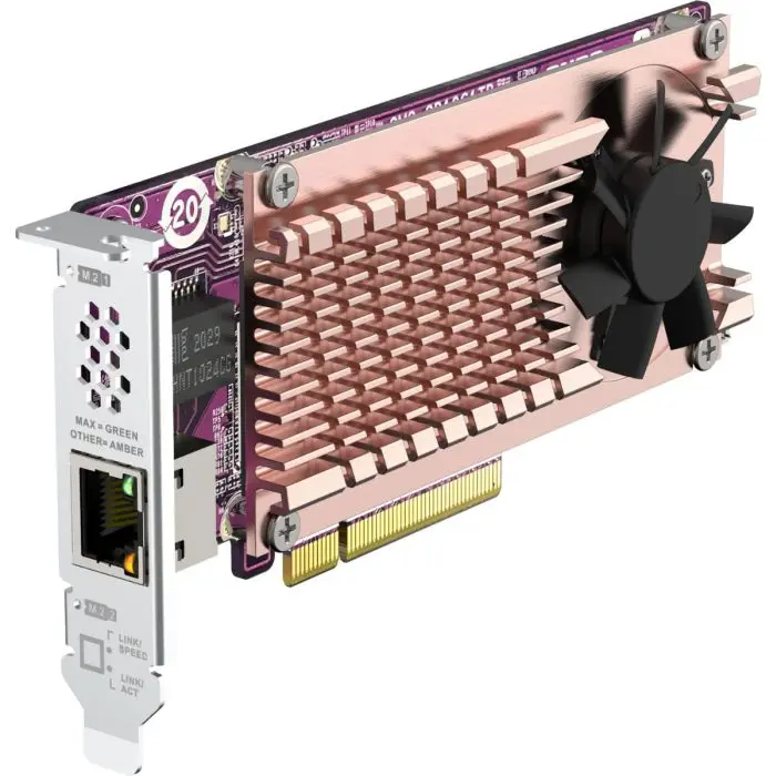 QNAP QM2-2P10G1TB 2x M.2 NVMe, 10GbE LAN card