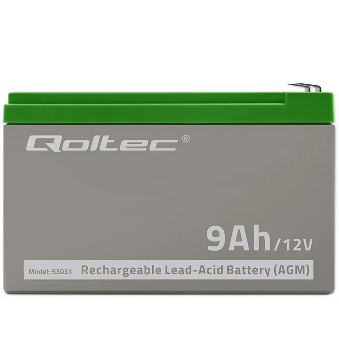 Qoltec 53031 AGM battery | 12V | 9Ah | max 135A