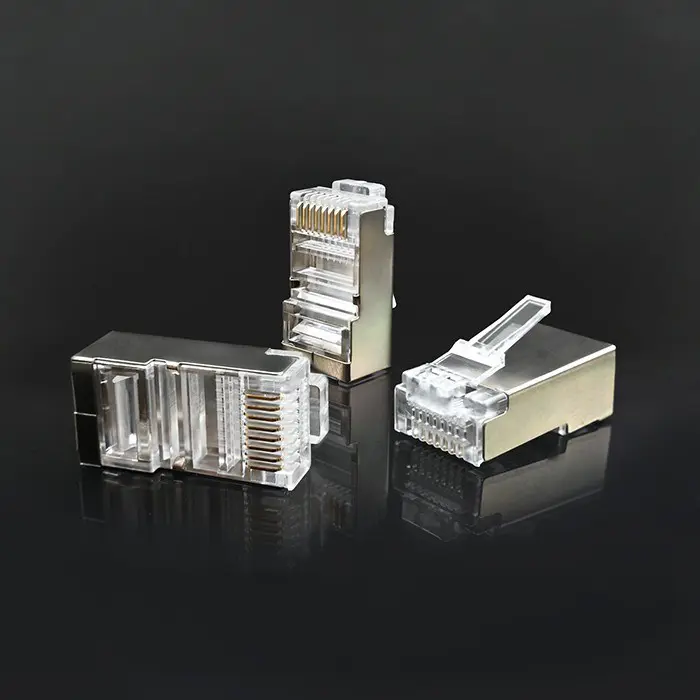Qoltec 54556 RJ45 modular connector | CAT6 | FTP |Gold-plated contacts | 100 pieces