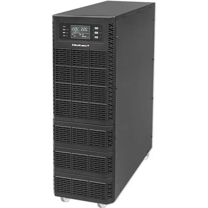 Qoltec Uninterruptible Power Supply (UPS) | 6kVA | 6000W | Power Factor 1.0 | LCD | EPO | USB | Online