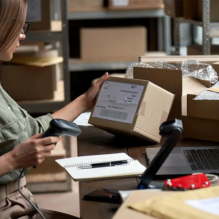 Qoltec Wireless 1D Barcode Reader | 2D |+ Docking Station