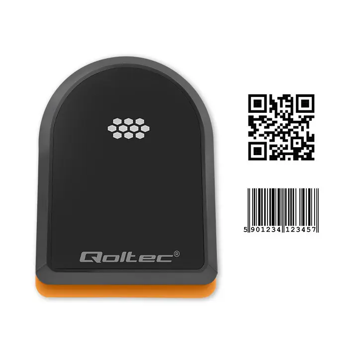 Qoltec Wireless 1D Barcode Reader | 2D |+ Docking Station