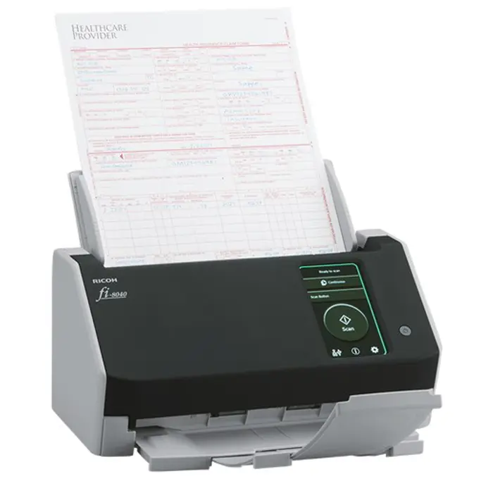 Ricoh fi-8040 ADF + Manual feed scanner 600 x 600 DPI A4 Black, Grey