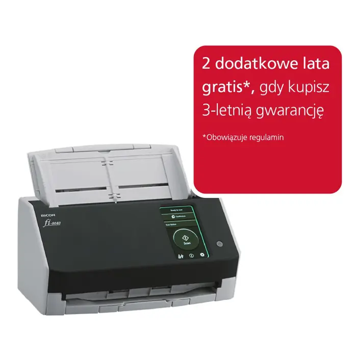 Ricoh fi-8040 ADF + Manual feed scanner 600 x 600 DPI A4 Black, Grey