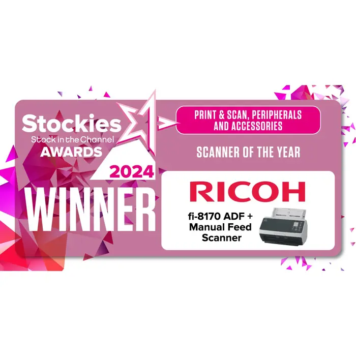Ricoh fi-8170 ADF + Manual feed scanner 600 x 600 DPI A4 Black, Grey