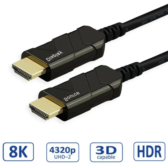 Roline HDMI 8K Ultra HD aktivni, optički kabel (AOC), M/M, 20 m