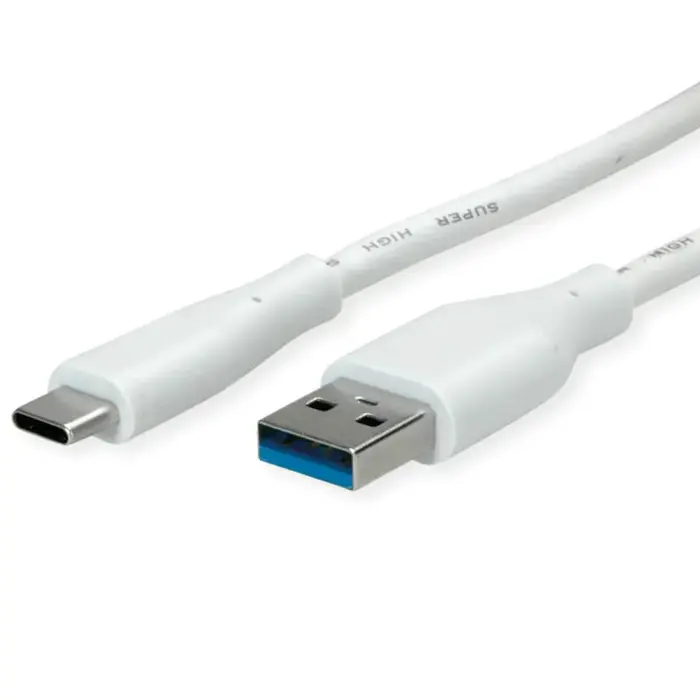 Roline VALUE USB 3.2 Gen 1 kabel, A-C, M/M, 2.0m, bijeli