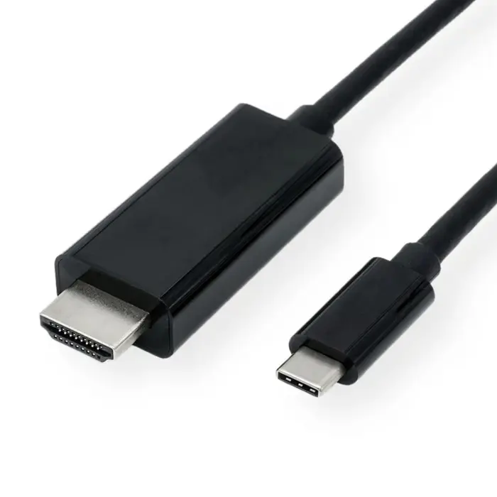 Roline VALUE USB-C - HDMI kabel, M/M, 2.0m, crni