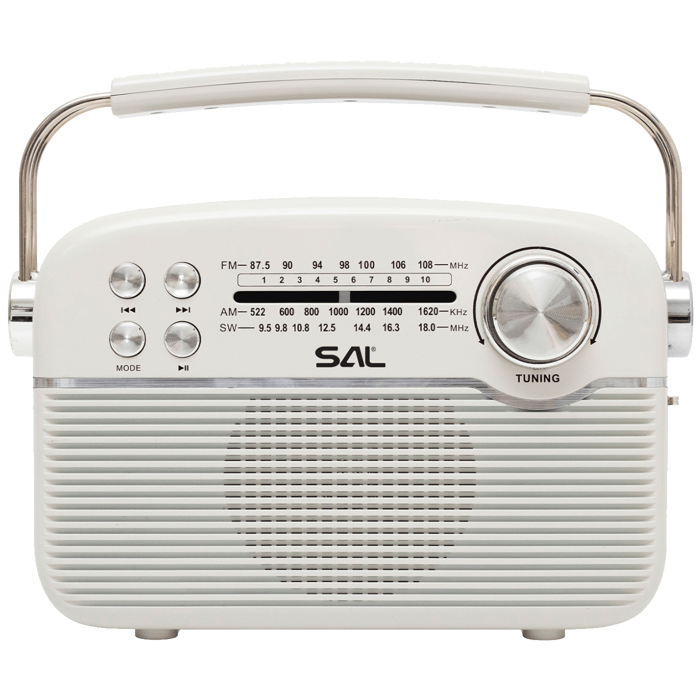 SAL Radio prijemnik sa solarnim napajanjem, FM-AM-SW, Bluetooth - RPR9