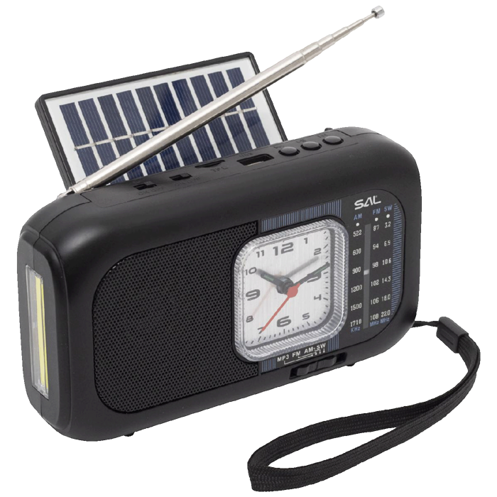 SAL Radio prijemnik sa solarnim napajanjem, FM-AM-SW, Bluetooth - RPH3