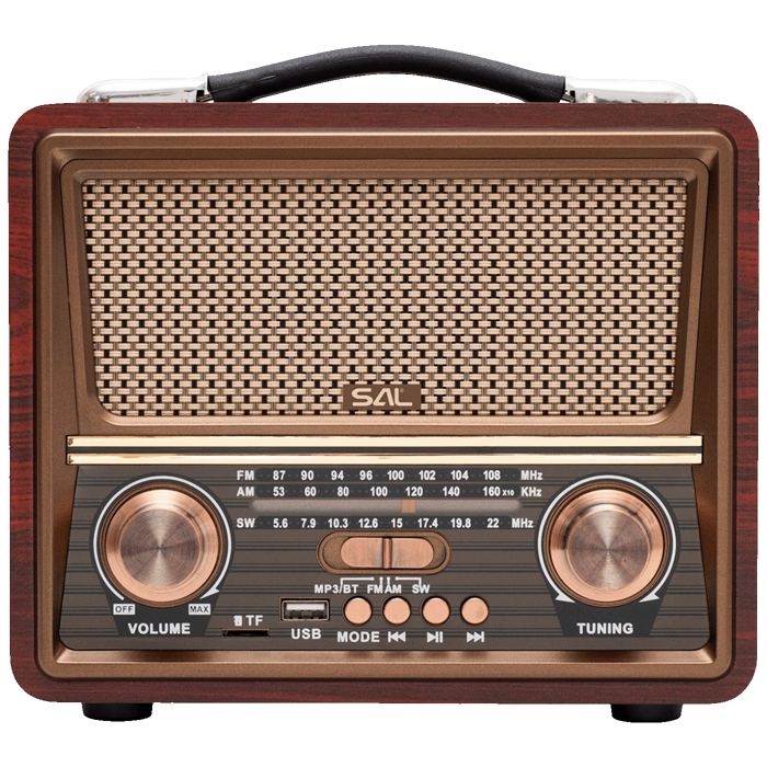 SAL Retro radio + BT bežični zvučnik, FM, MP3, USB/microSD - RRT22