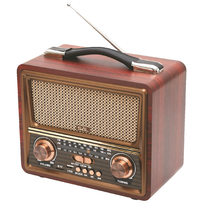 SAL Retro radio + BT bežični zvučnik, FM, MP3, USB/microSD - RRT22
