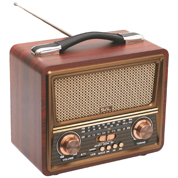 SAL Retro radio + BT bežični zvučnik, FM, MP3, USB/microSD - RRT22