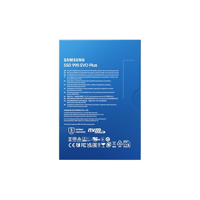Samsung 4tb 990 EVO plus M.2 80mm PCI-E 5.0 x2 Nvme, V-Nand