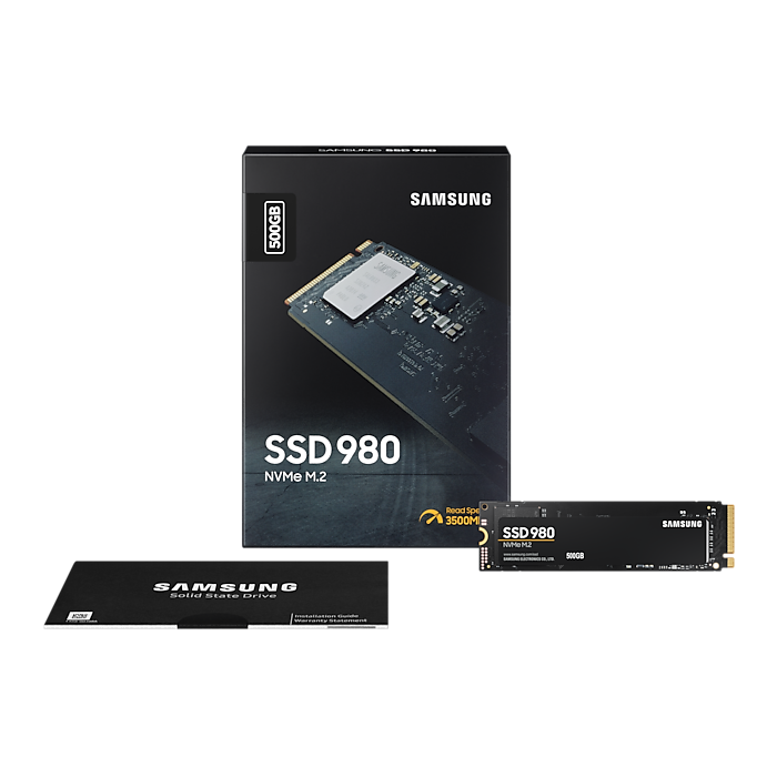 Samsung 500GB 980 SSD NVMe M.2 drive