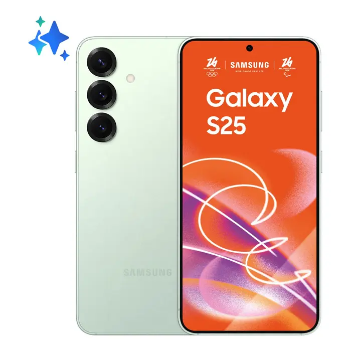 Samsung Galaxy S25 15.8 cm (6.2") Dual SIM Android 15 5G USB Type-C 12 GB 128 GB 4000 mAh Mint colour