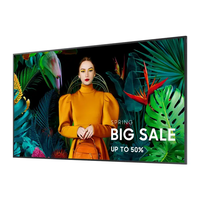 Samsung QB55C Digital signage flat panel 139.7 cm (55") LCD Wi-Fi 350 cd/m² 4K Ultra HD Black Built-in processor Tizen 16/7