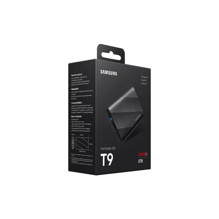 Samsung T9 MU-PG2T0B - SSD - 2 TB - US