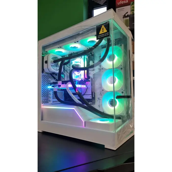 Samurai Custom Gamer (Ryzen 7 9800X3D, Custom Liquid, 32GB DDR5, 2TB SSD, RTX 4080 Super, 1000W, White Ed.) Win11P