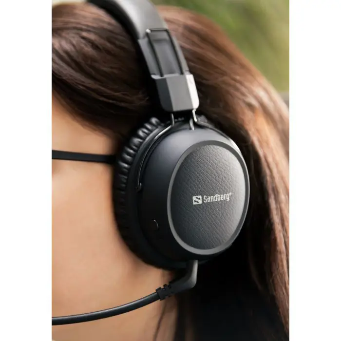 Sandberg headphones with a microphone Wireless Headset ANC FlexMic