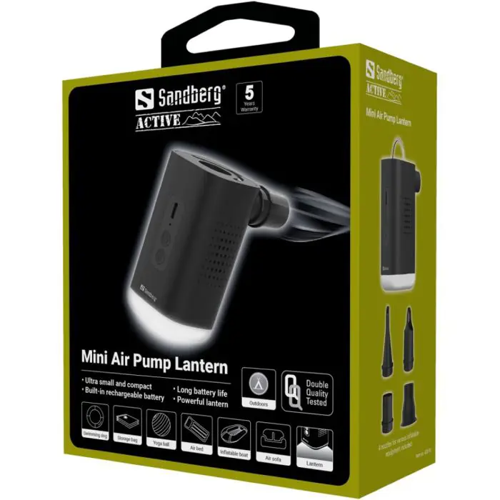 Sandberg mini lamp with pump / air pump