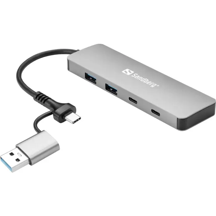 Sandberg Node USB-C/A to 2xusb-A+2xusb-C