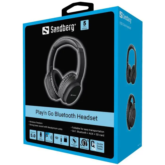 Sandberg Play'n Go Bluetooth headset with microphone