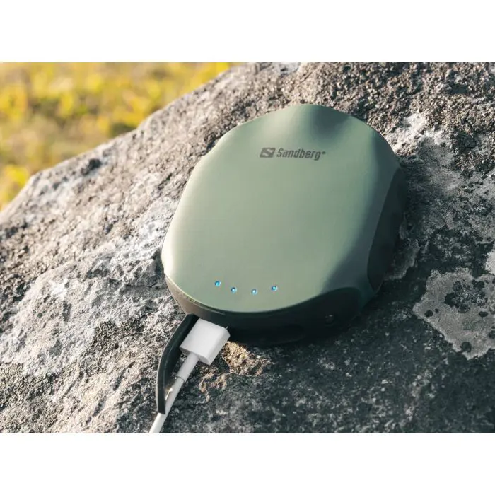 Sandberg Survivor Powerbank 10000mAh portable battery with LED flashlight and compass