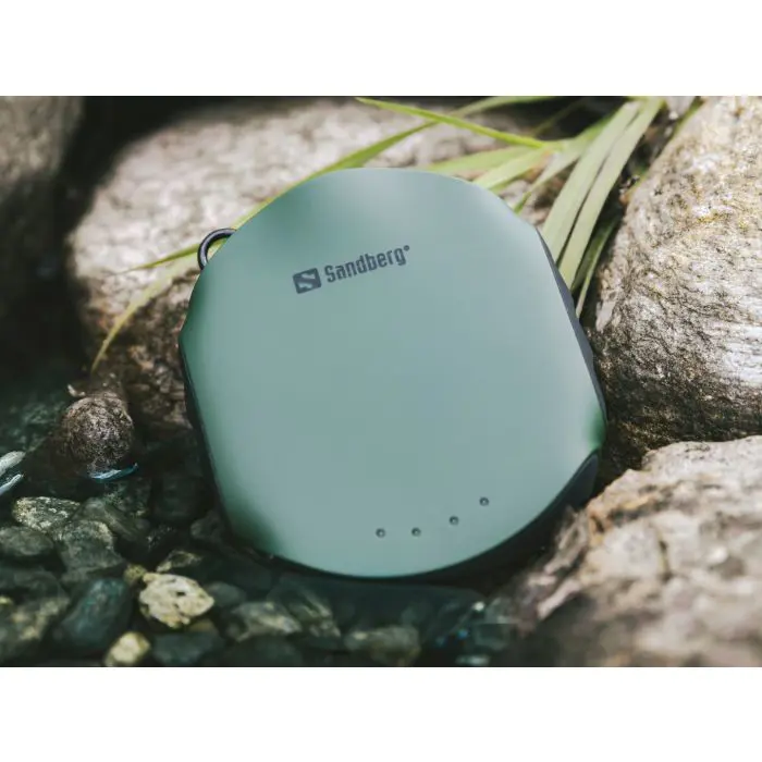 Sandberg Survivor Powerbank 10000mAh portable battery with LED flashlight and compass