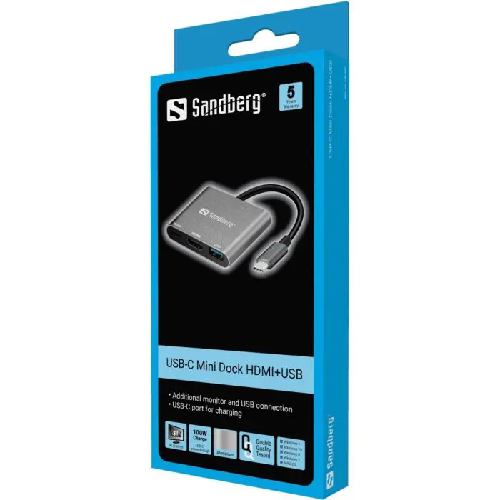 Sandberg USB-C Mini Dock HDMI+USB