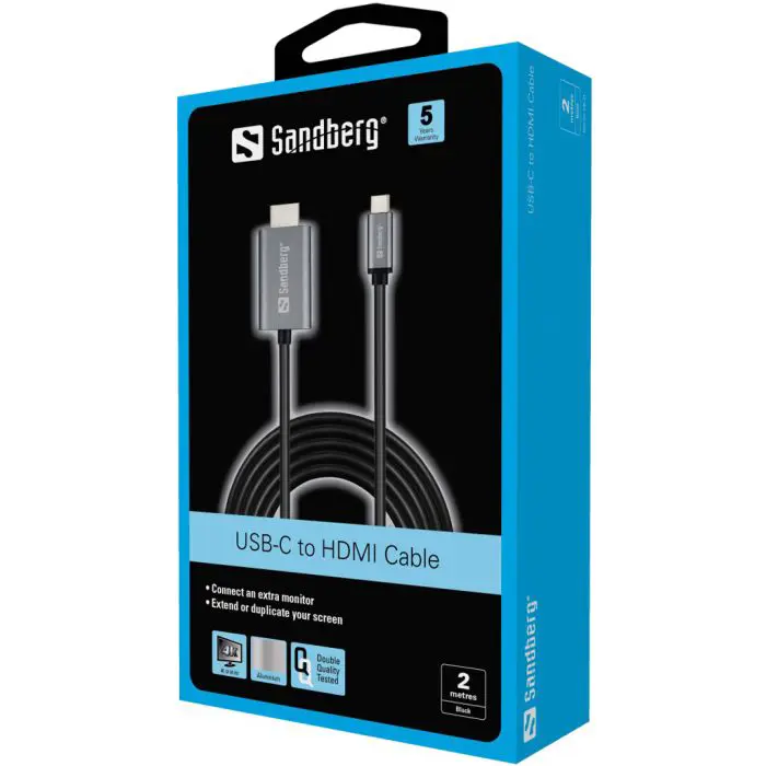 Sandberg USB-C to HDMI adapter cable 2m