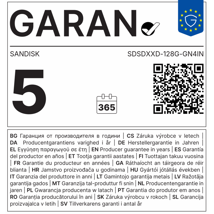 SanDisk Extreme PRO 128GB SDXC memory card 200MB/s & 90MB/s Read/Write UHS-I, Class 10, U3, V30