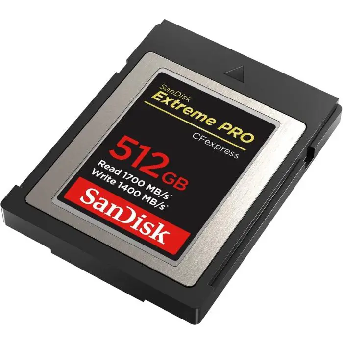 SanDisk Extreme PRO CFexpress type B, 512GB, 1700MB/s Read, 1400MB/s Write